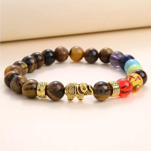 Healing Gemstone Beaded Bracelet for Men & Women 8mm Handmade Stretch Reiki MII1 - Picture 6 of 6